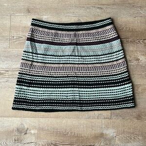 M Missoni size 44 multi striped mini skirt.